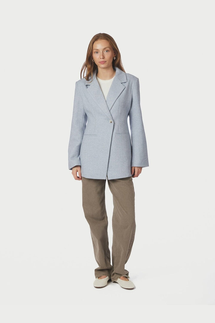 Neo Noir - Bowie Herringbone S Blazer 167664 - 145 - Light Blue