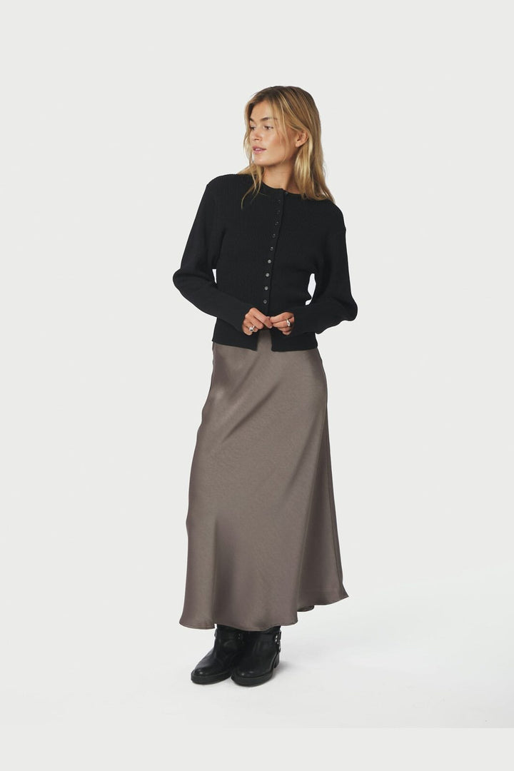 Neo Noir - Briano Stitch Knit Cardigan 166423 - 100 - Black