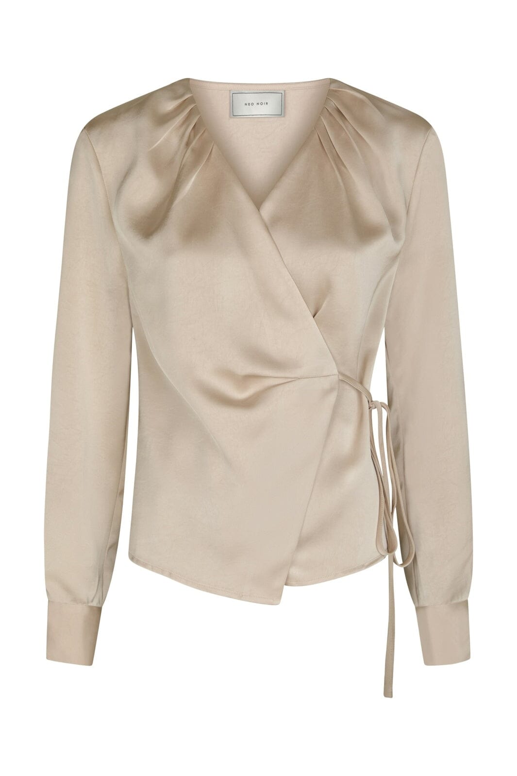 Neo Noir - Caprina Heavy Sateen Blouse 166961 - 720 - Champagne