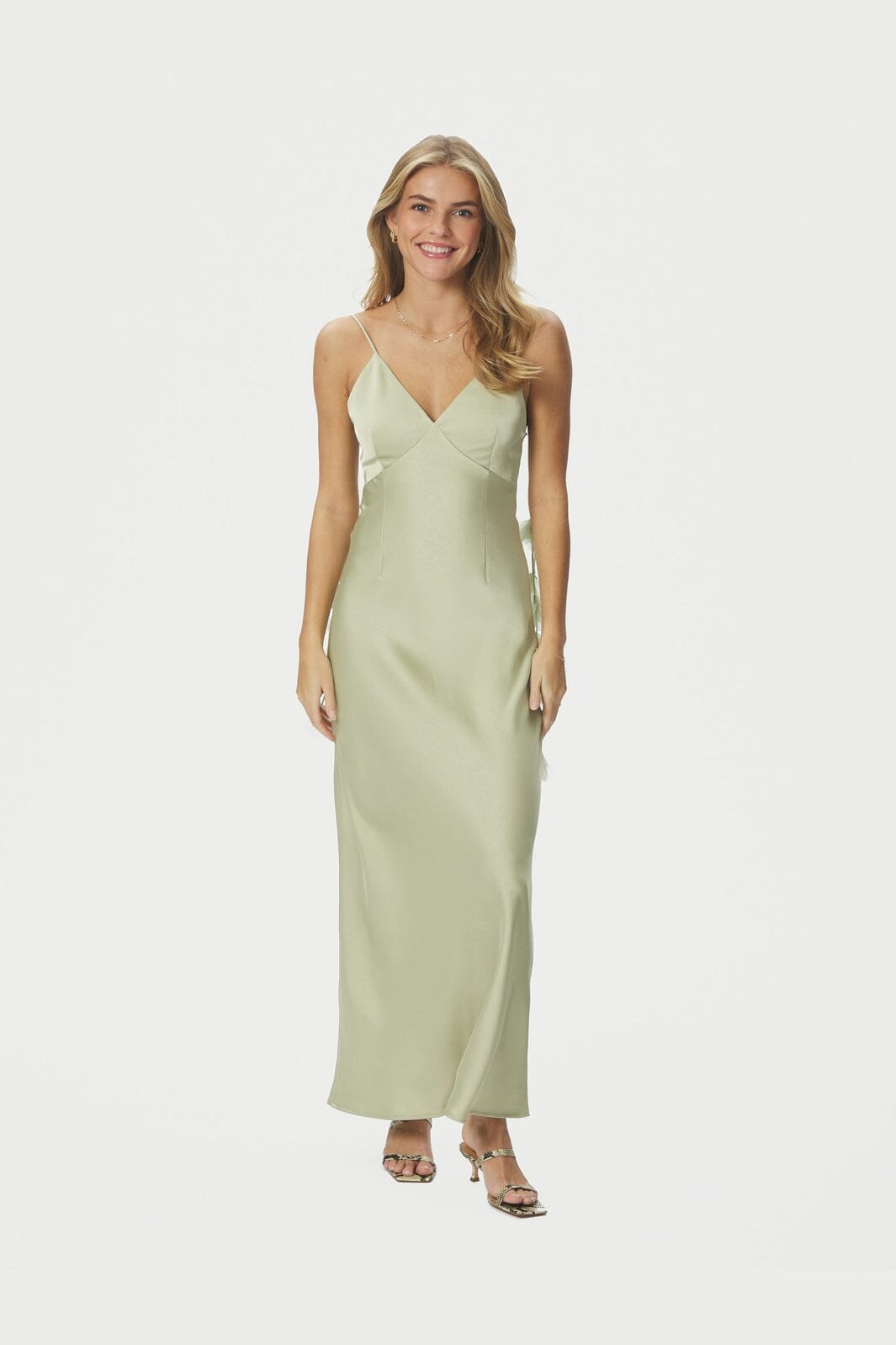 Neo Noir - Colly Heavy Sateen Dress 166978 - 431 - Mint Green