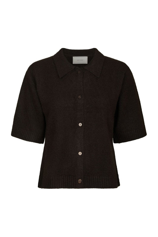 Neo Noir - Cunna Knit Blouse 166251 - 676 - Dark Brown