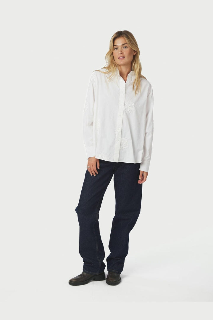 Neo Noir - Dalma Dori Emb Shirt 166746 - 120 - White