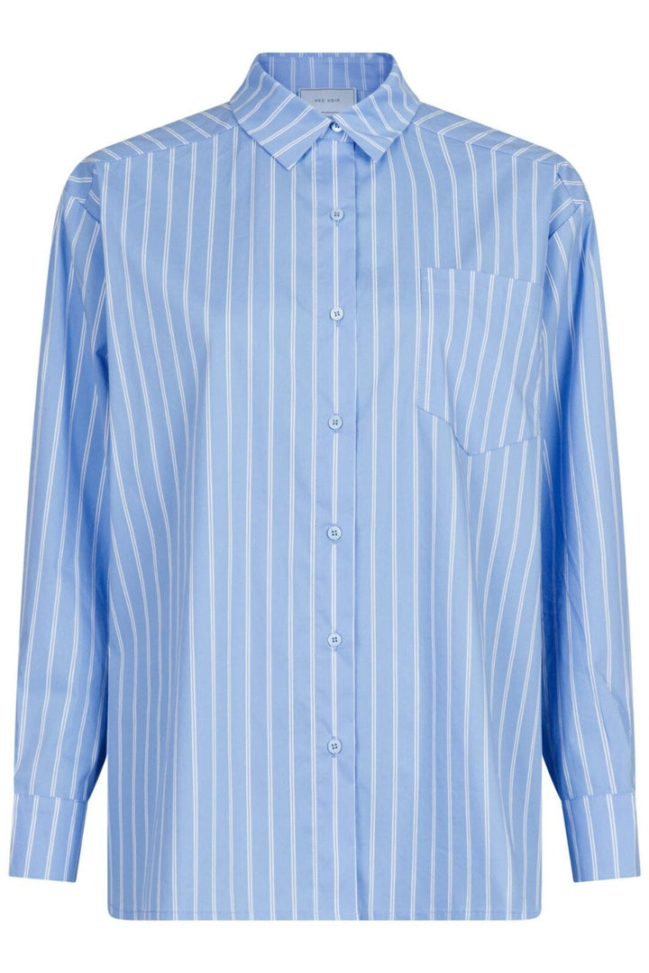 Neo Noir - Dalma Double Stripe Shirt - Light Blue