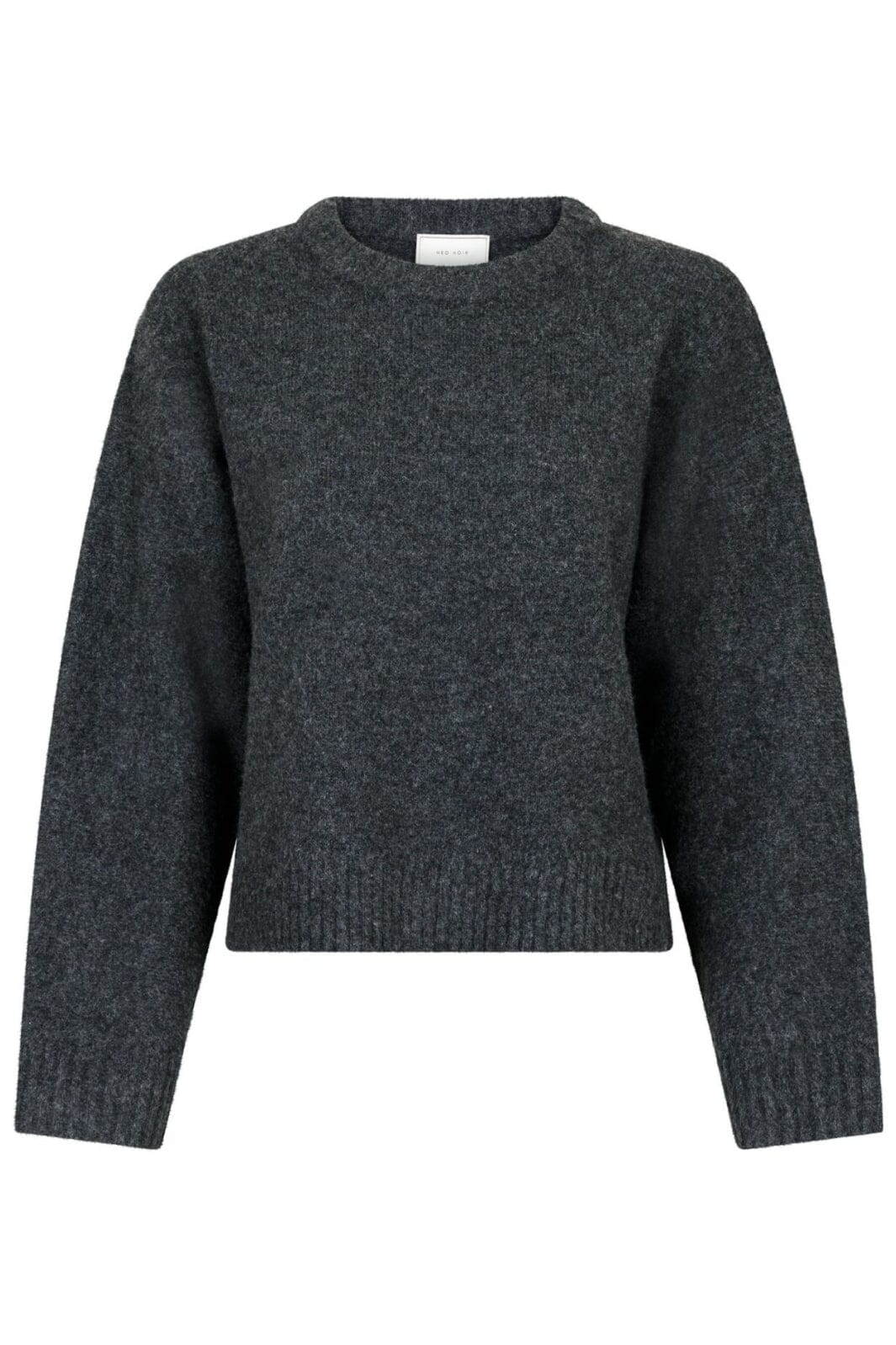 Neo Noir - Detri Solid Knit Blouse - Antracit