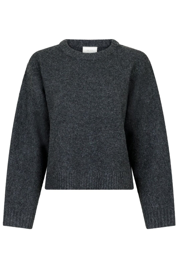 Neo Noir - Detri Solid Knit Blouse - Antracit