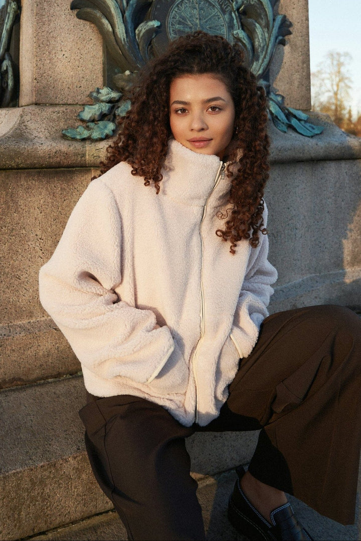 Neo Noir - Effa Teddy Jacket 164602 - 436 - Ivory/Ivory Jakker 