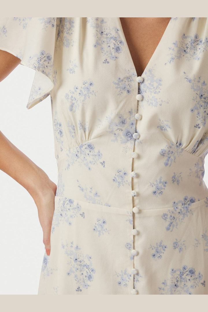 Neo Noir - Eleni Delicate Flower Dress 168875 - 122 - Creme