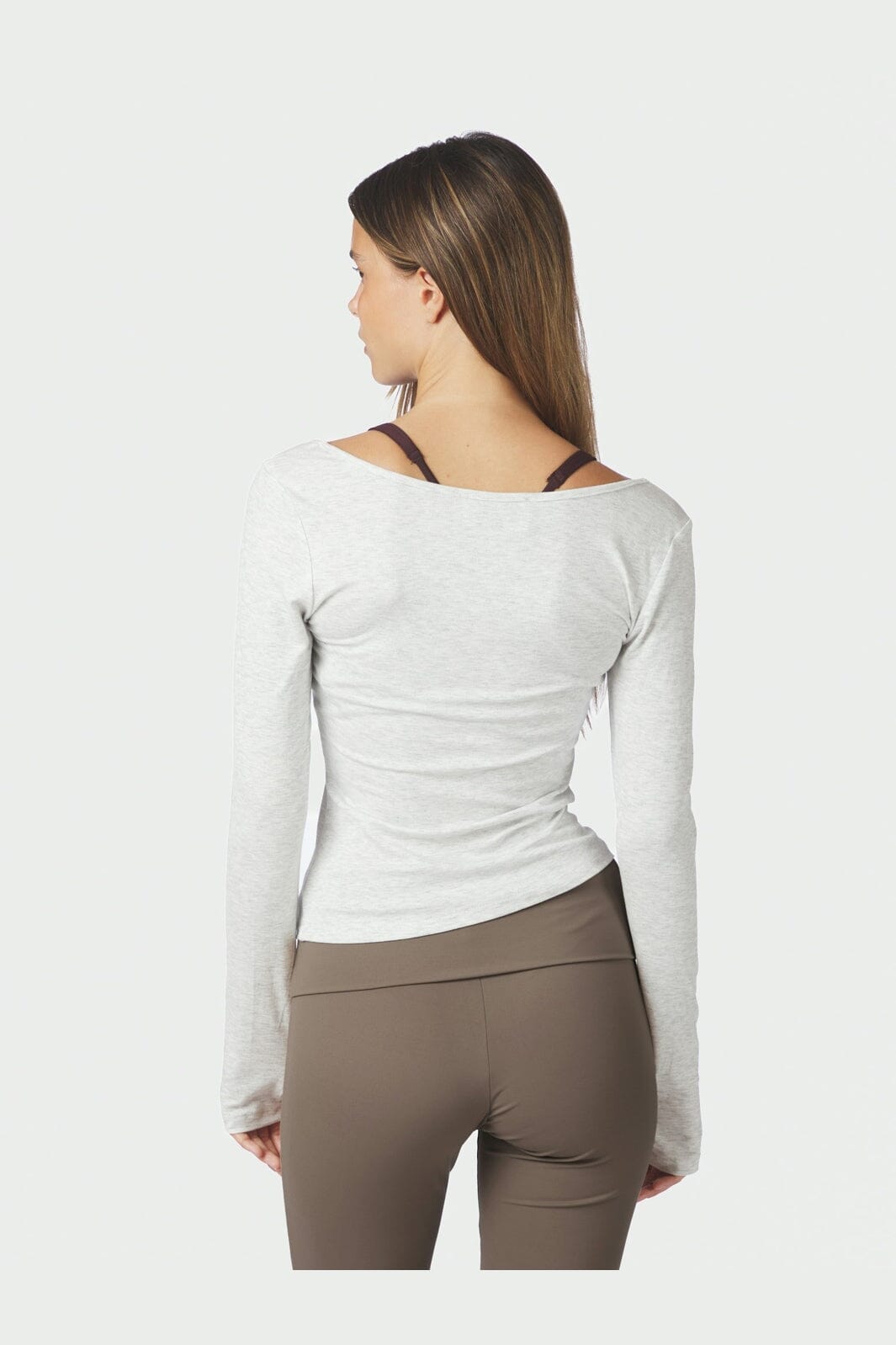 Neo Noir - Elin Jersey Blouse 168341 - 103 - Light Grey Melange