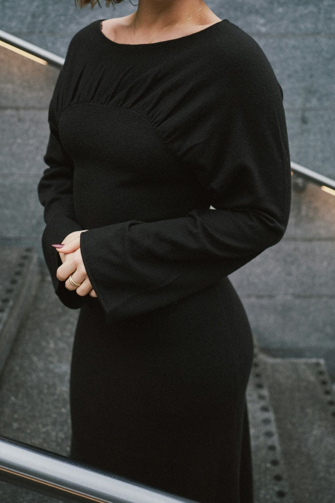 Neo Noir - Emerson Knit Dress 167046 - 100 - Black Kjoler 