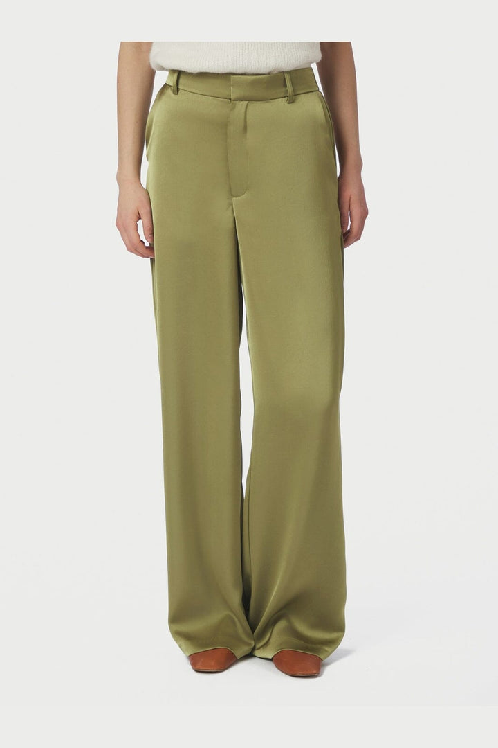 Neo Noir - Emmett Heavy Sateen Pants 164136 - 340 - Sage Green