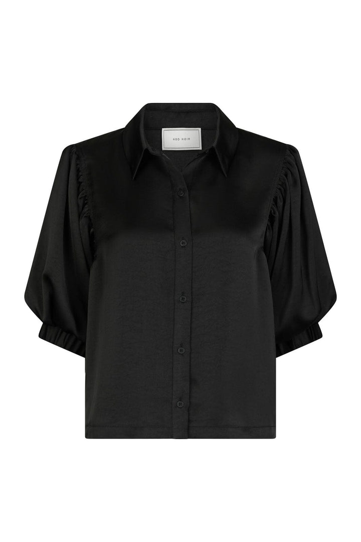 Neo Noir - Etta Heavy Sateen Shirt 167036 - 100 - Black