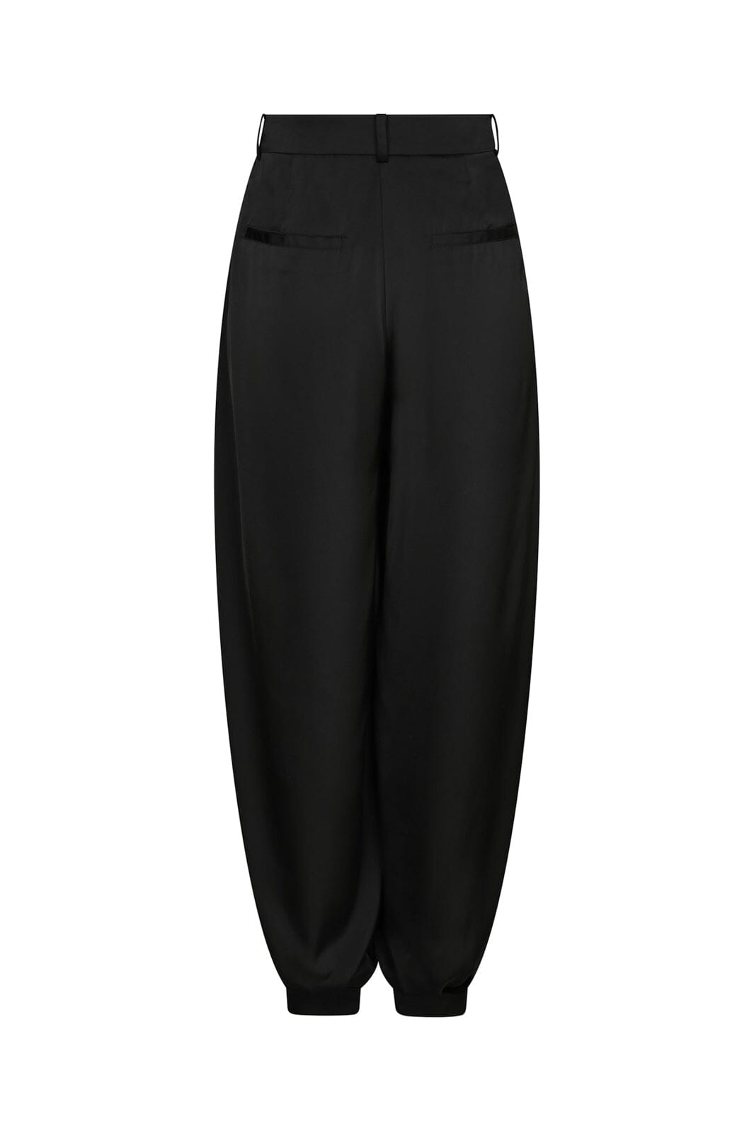 Neo Noir - Fayla Drapy Satin Balloon Pants 167418 - 100 - Black