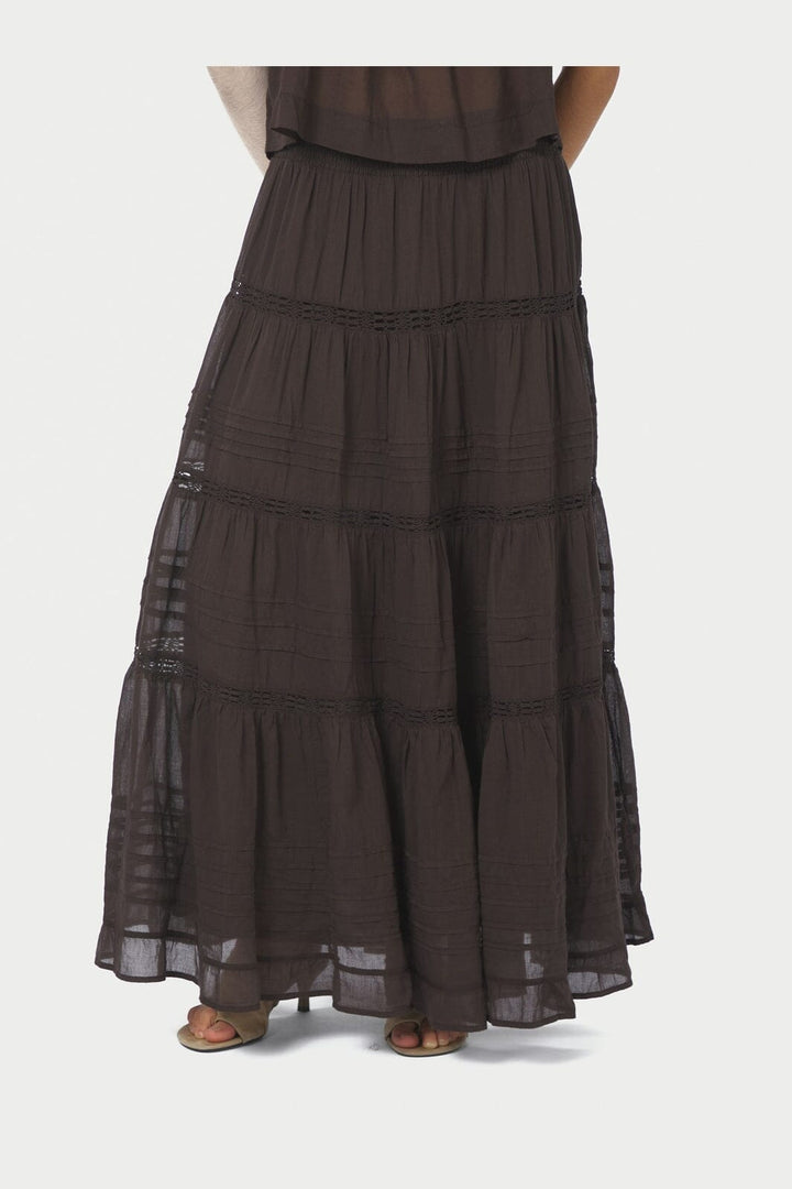 Neo Noir - Felicia S Voile Skirt 161872 - 676 - Dark Brown