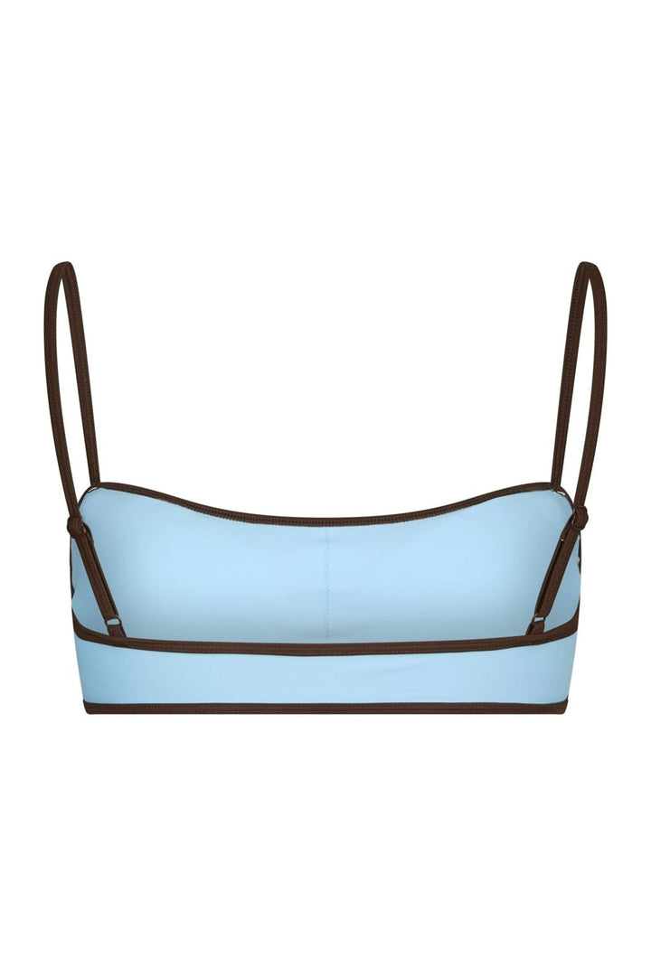 Neo Noir - Fia Solid Contrast Bikini Top 167792 - 145 - Light Blue