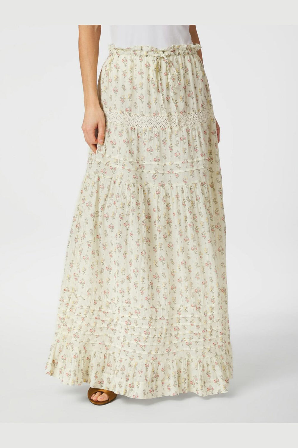 Neo Noir - Fippo Fine Print Skirt 165347 - 122 - Creme