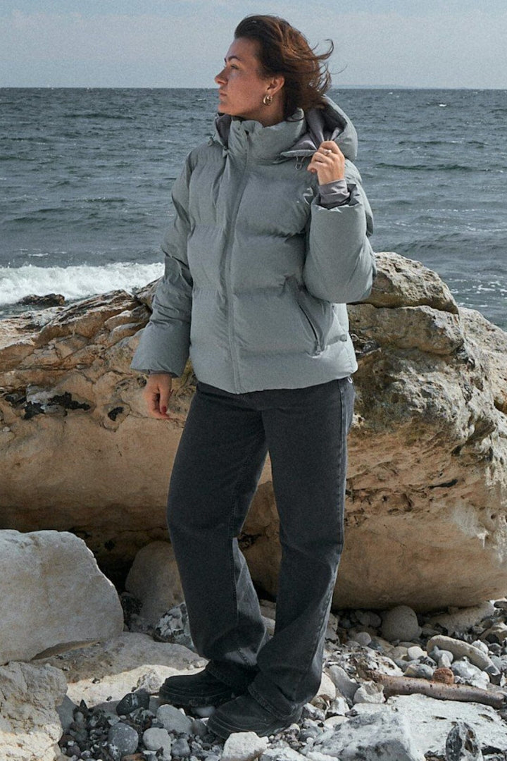 Neo Noir - Fox C Puffer Jacket - Light Grey