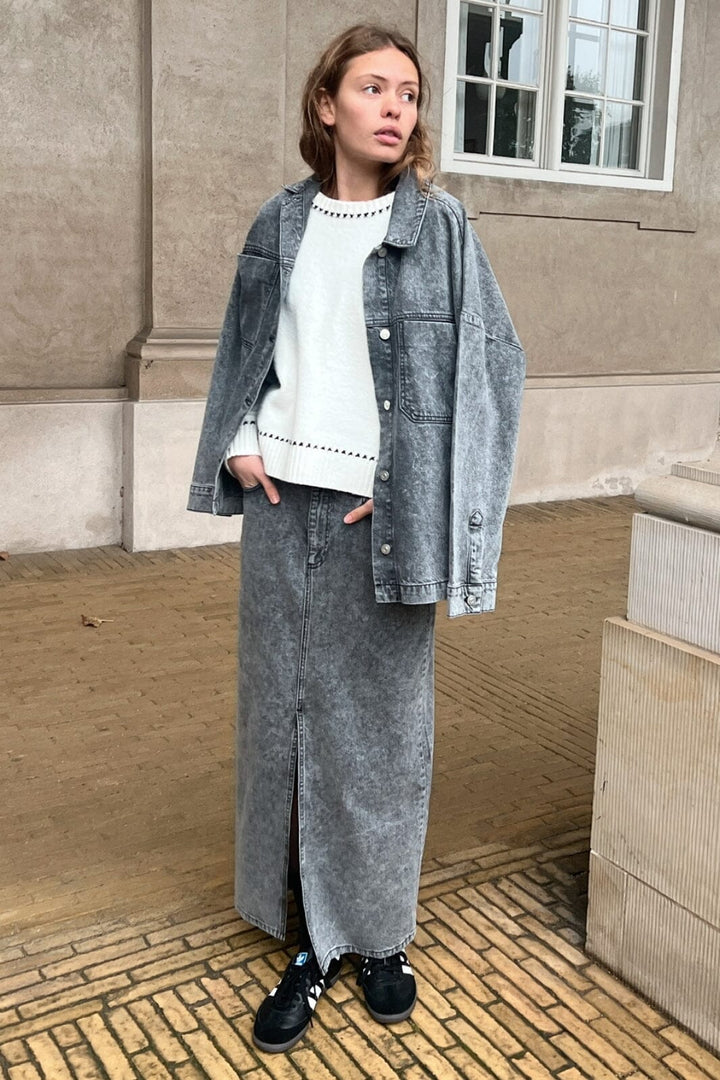 Neo Noir - Frankie D Skirt - Grey