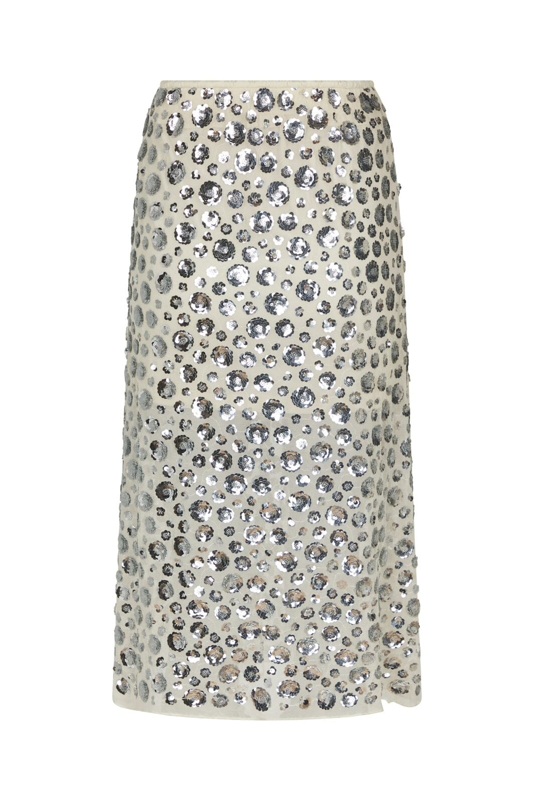 Neo Noir - Gilla Flower Sequins Skirt 167537 - 122 - Creme