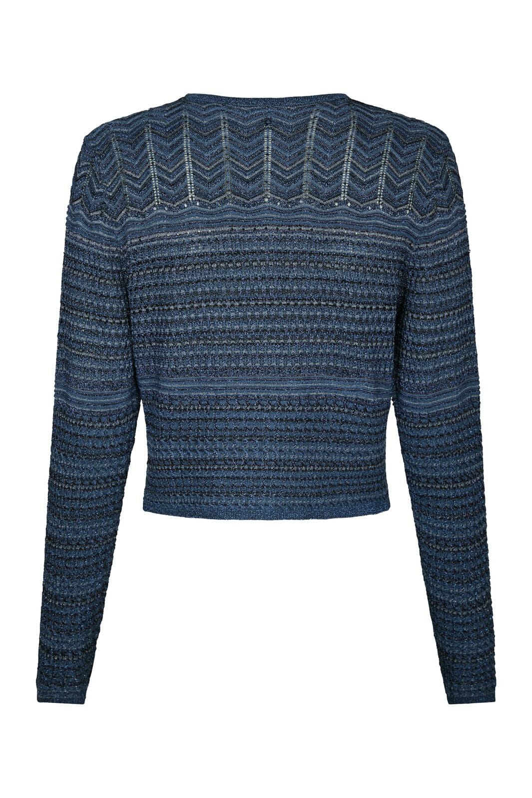 Neo Noir - Gini Chevron Knit Cardigan 166461 - 141 - Navy