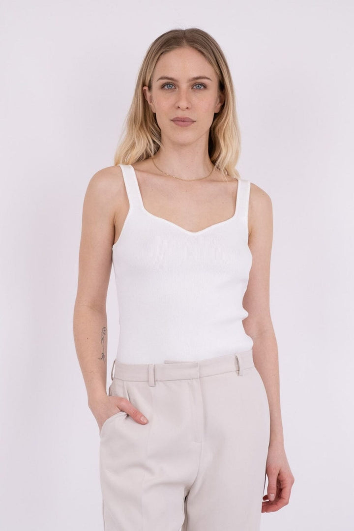 Neo Noir - Hanora Knit Top - White