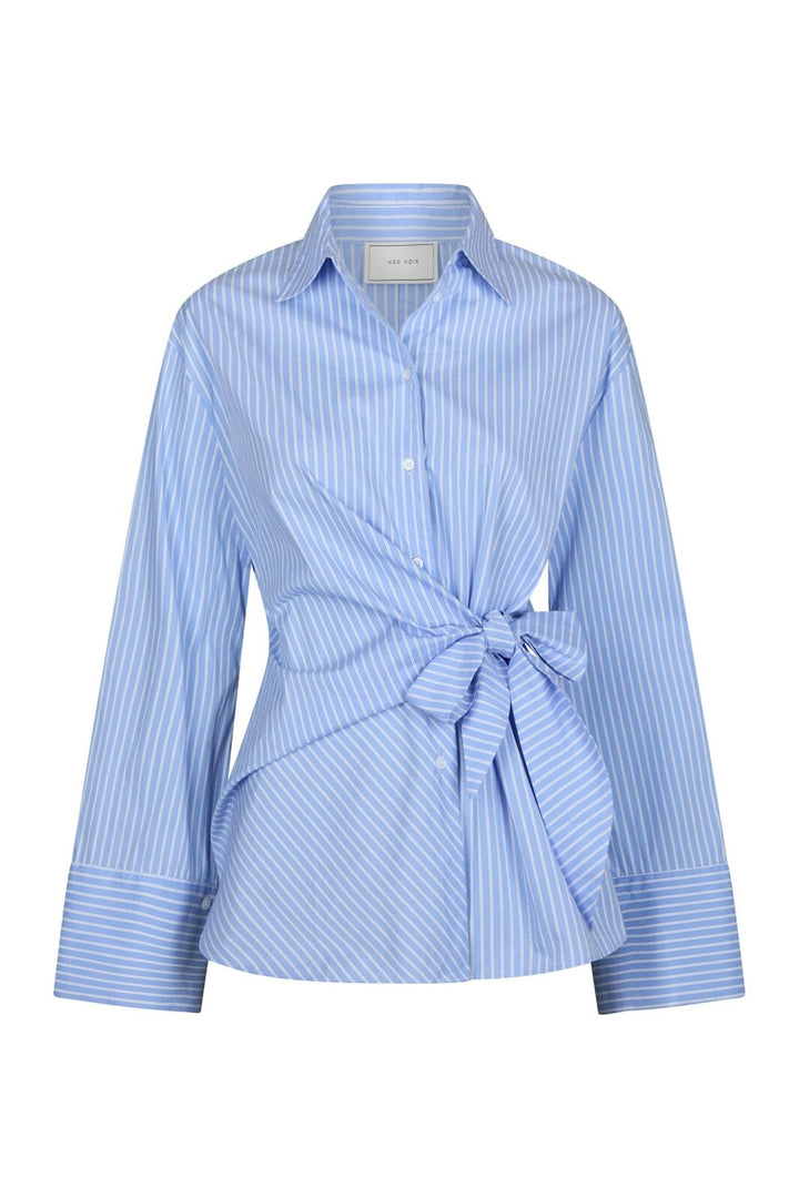 Neo Noir - Helisa Stripe Shirt 169821 - 145 - Light Blue