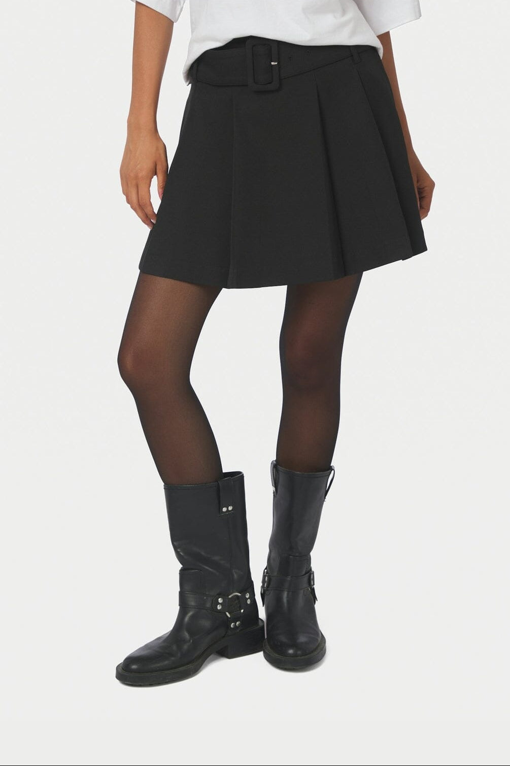 Neo Noir - Irelia Struture Skirt 171142 - 100 - Black