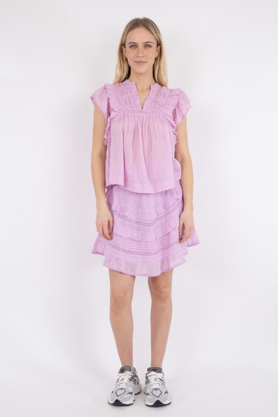 Neo Noir - Jayla S Voile Top - ROSE