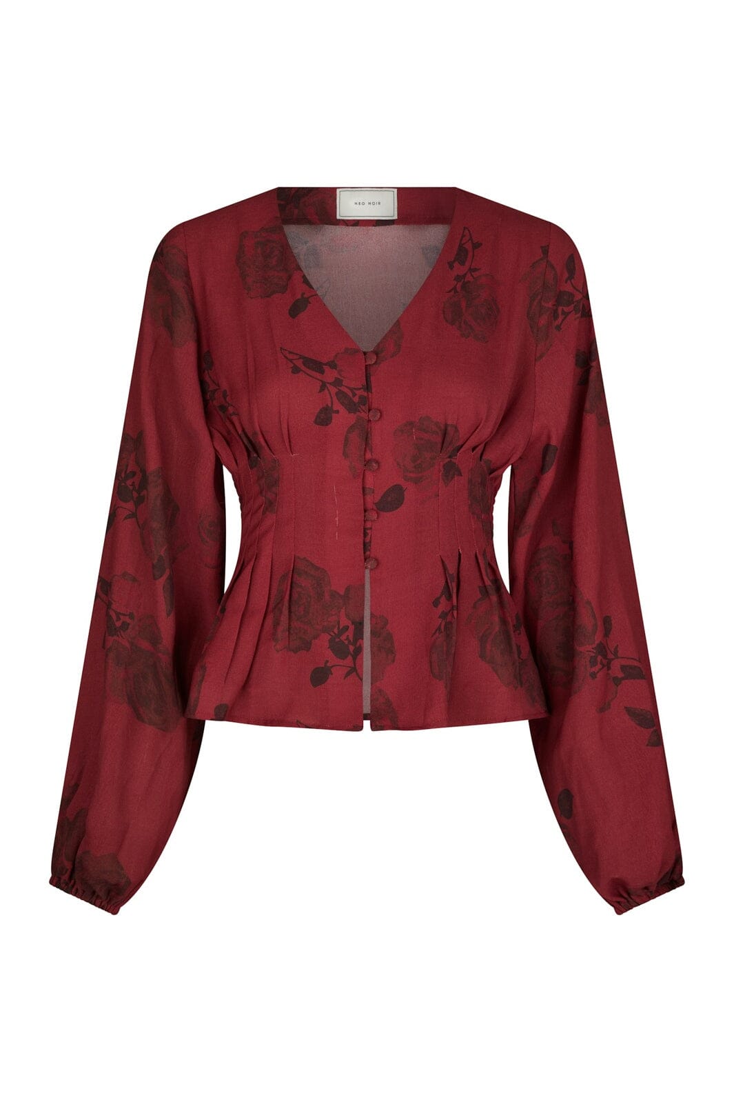 Neo Noir - Jellima Rose Blouse 167238 - 321 - Dark Red