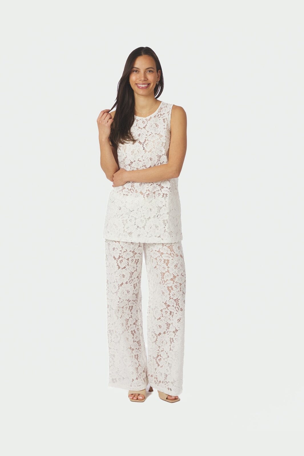 Neo Noir - Kelans Lace Pants 167747 - 121 - Off White