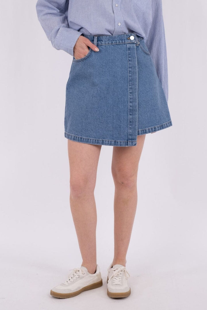 Neo Noir - Kendra D Skirt - Vintage Blue