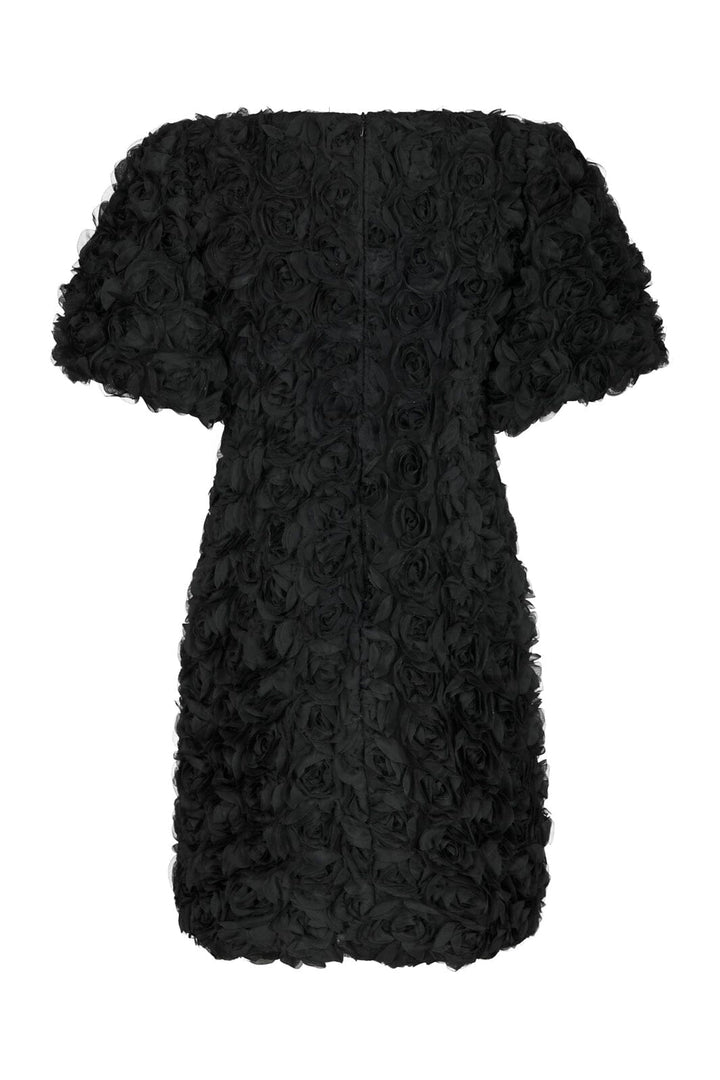 Neo Noir - Kerina Flower Dress 171172 - 100 - Black