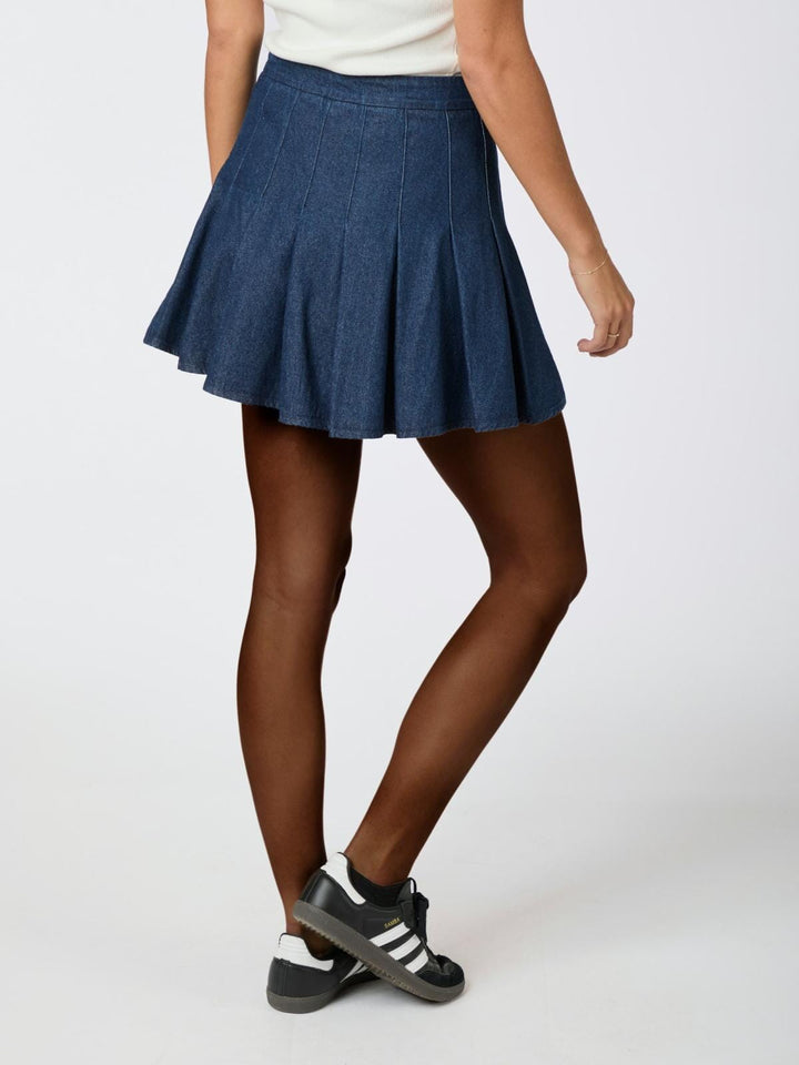 Neo Noir - Laurina Denim Skirt - Dark Blue
