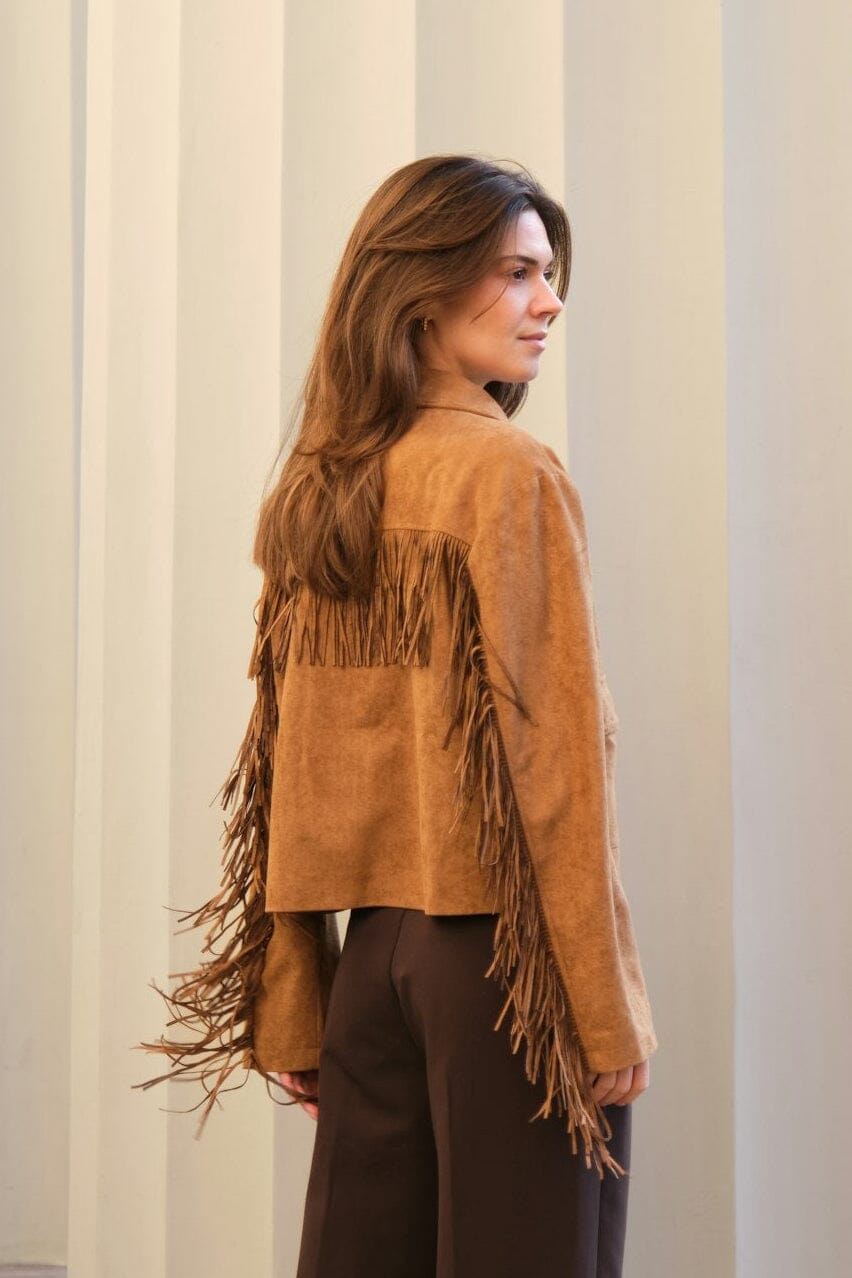 Neo Noir - Lauron Faux Suede Jacket 165915 - 604 - Cognac Jakker 