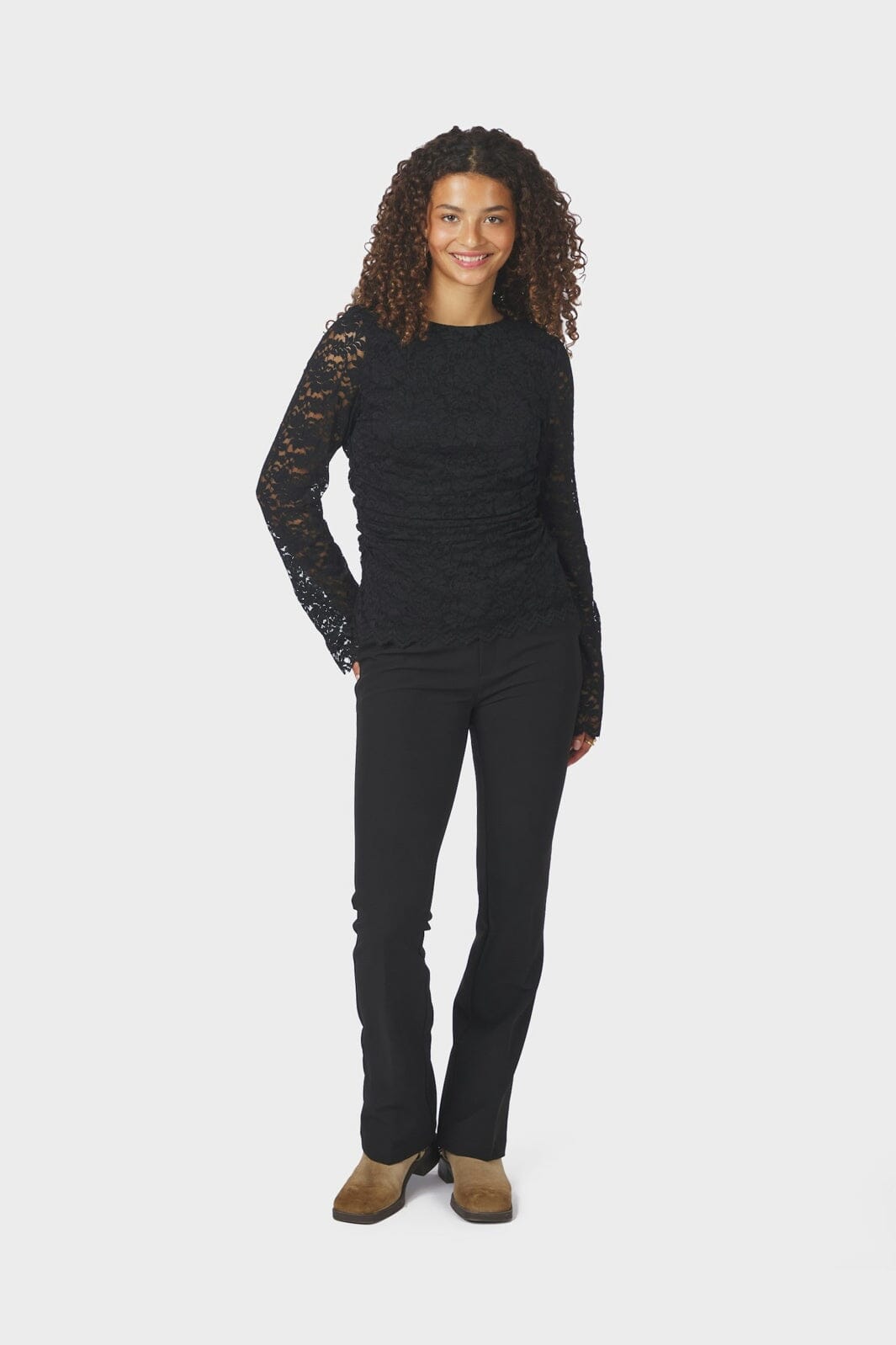 Neo Noir - Lenida Lace Blouse 166833 - 100 - Black