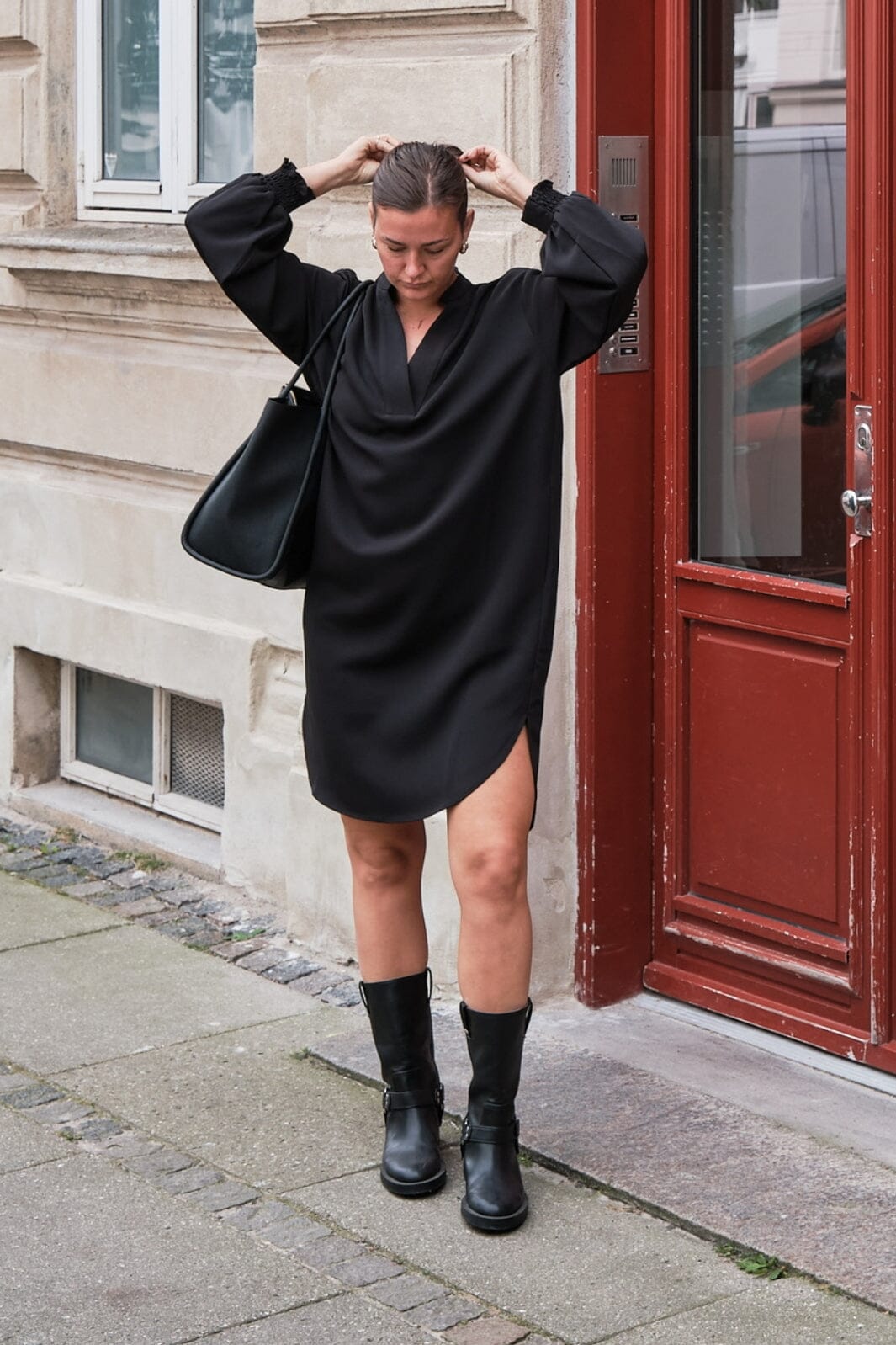 Neo Noir - Lexia Crepe Dress - Black
