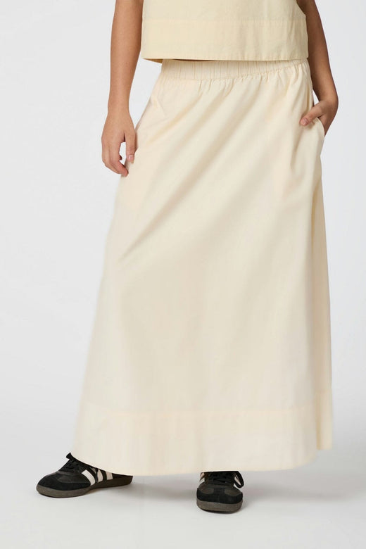 Neo Noir - Link C Poplin Skirt - Light Yellow