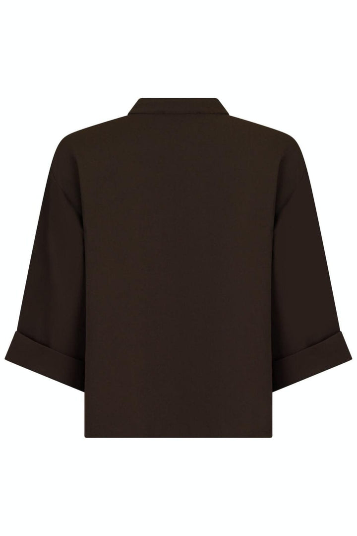 Neo Noir - Luma Crepe Blouse - Brown