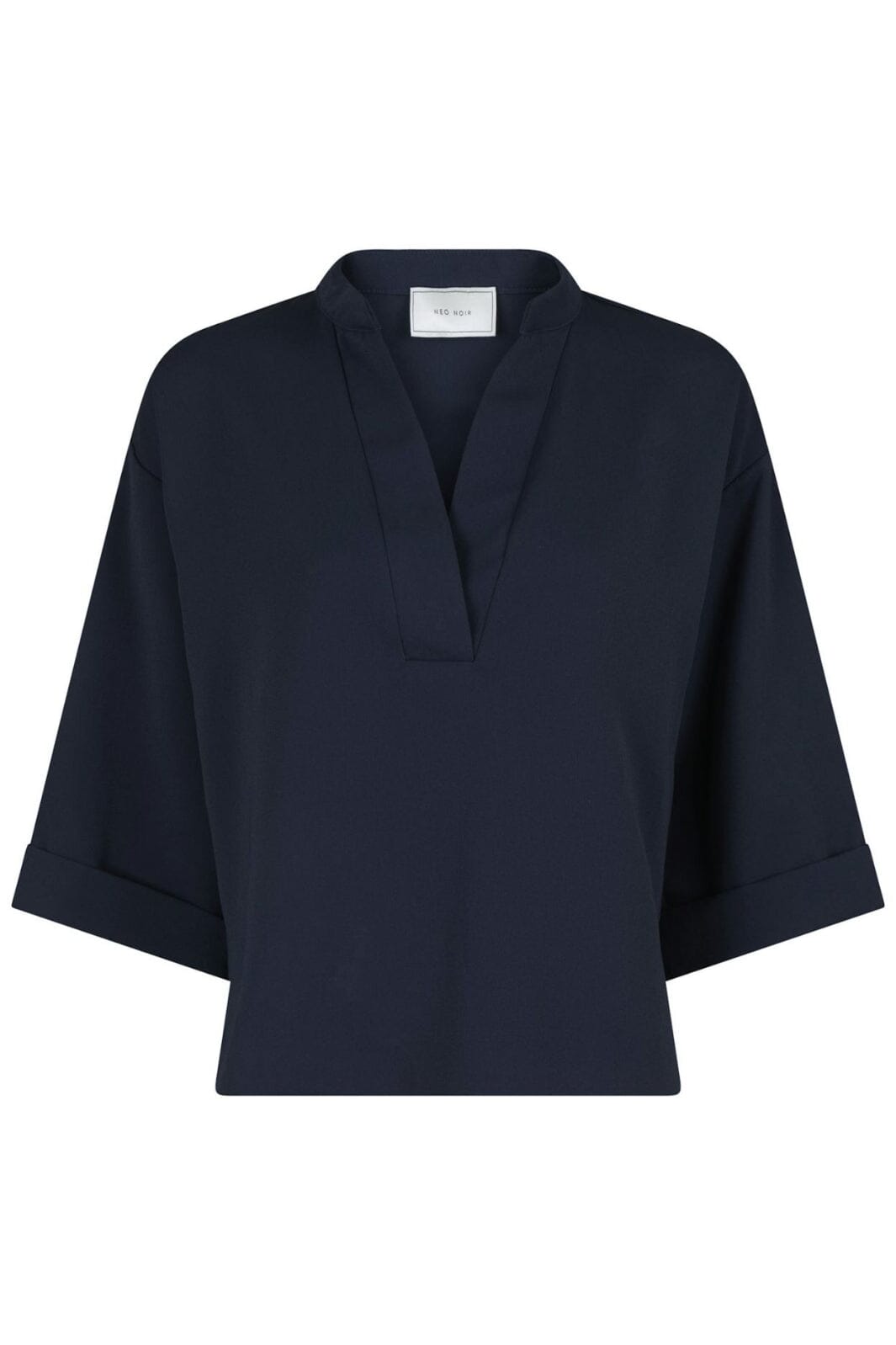 Neo Noir - Luma Crepe Blouse - Navy