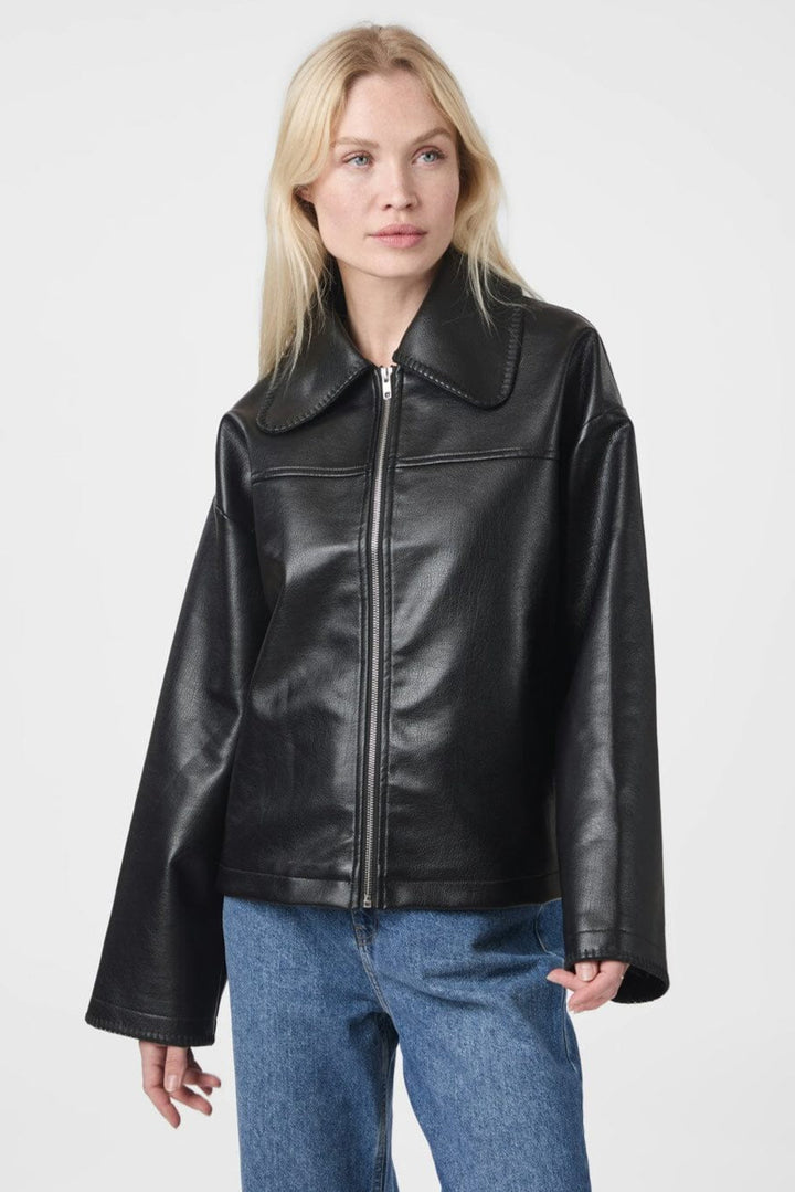 Neo Noir - Lunara Collar Stitch Jacket 165668 - 100 - Black