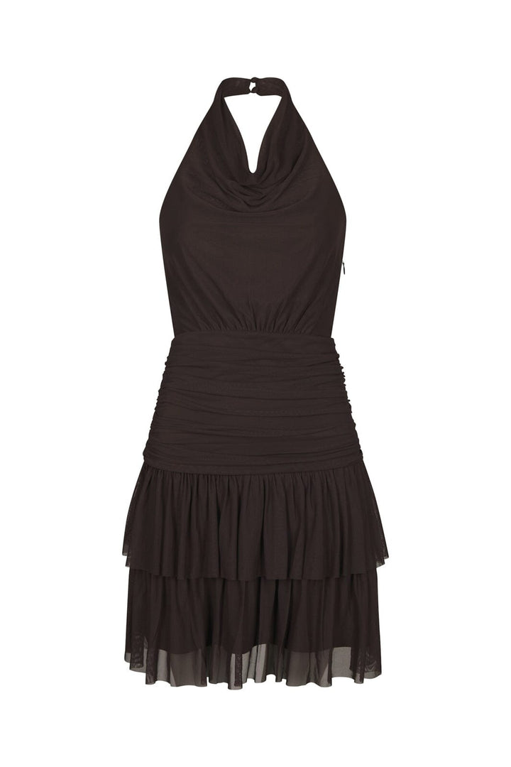 Neo Noir - Lunaria Mesh Dress 170548 - 210 - Brown