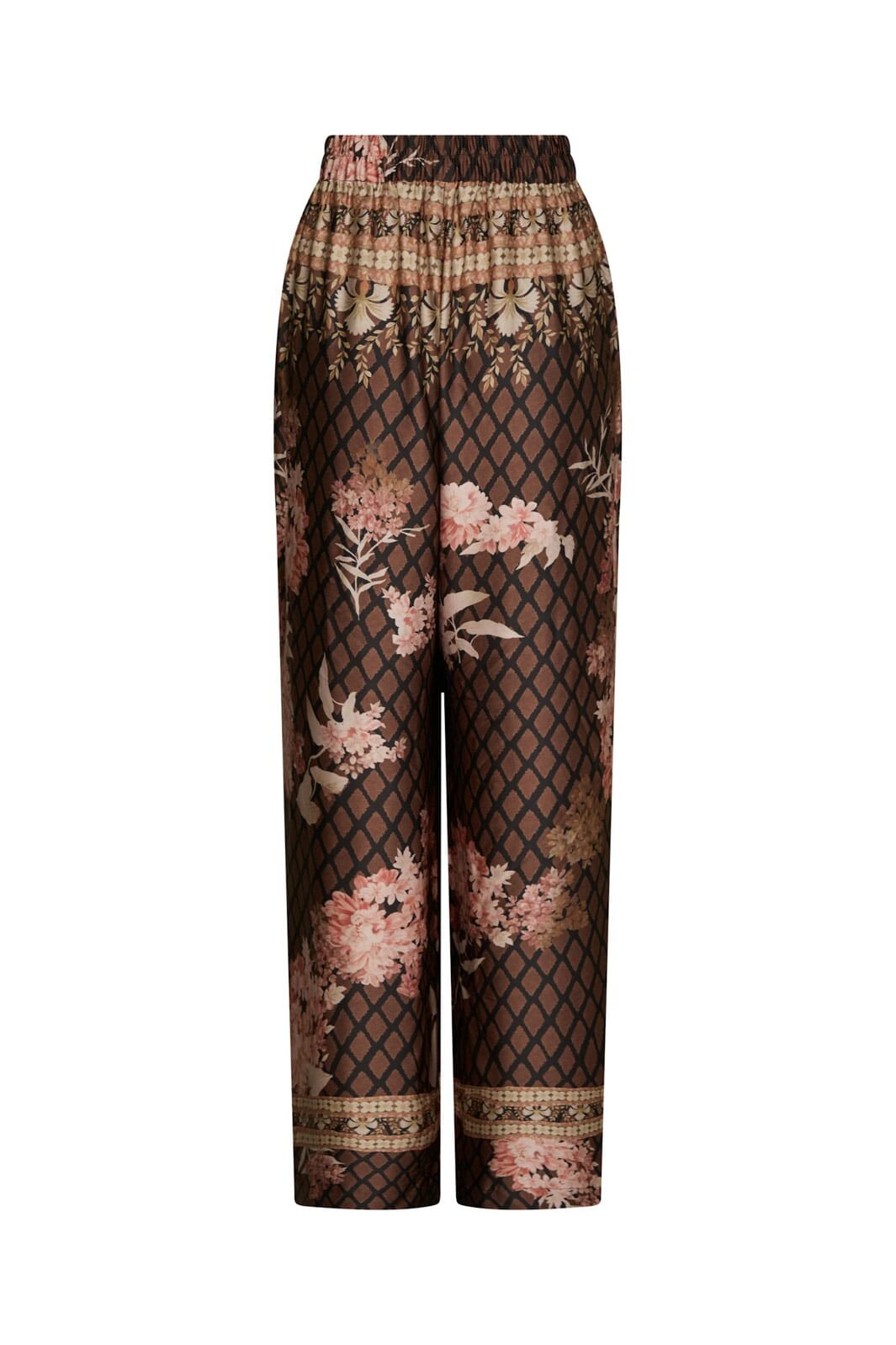 Neo Noir - Lunet Botanical Border Pants 167030 - 100 - Black