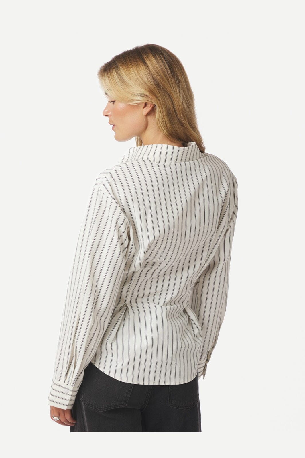 Neo Noir - Lytra Stripe Shirt 166689 - 666 - Black Striped