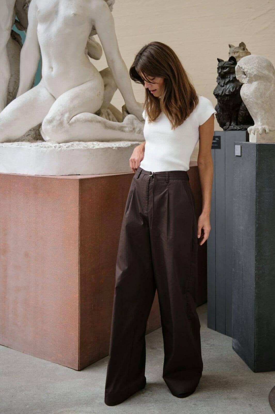 Neo Noir - Malba Poplin Pants 165795 - 676 - Dark Brown Bukser 