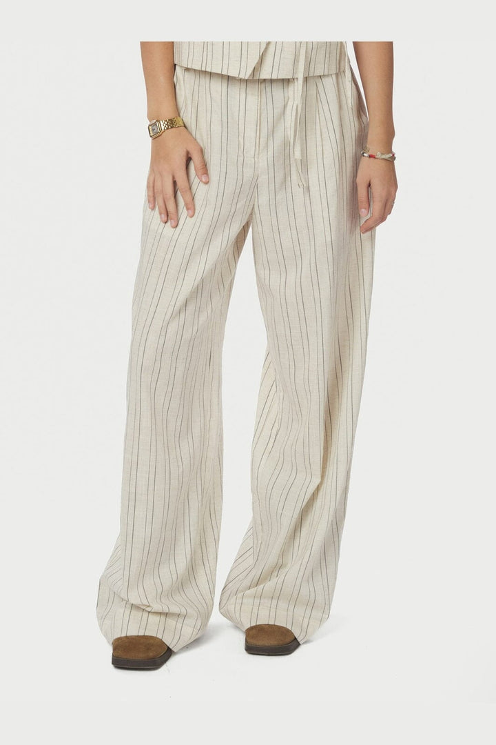 Neo Noir - Malba Stripe Pants 167887 - 815 - Natural
