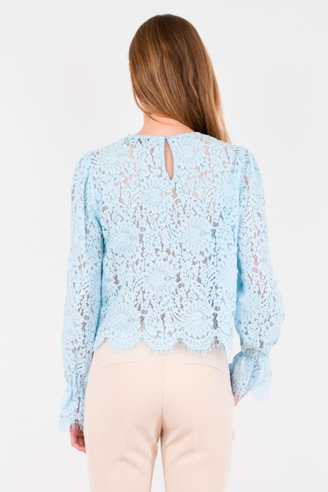 Neo Noir - Manuela Lace Blouse - Light Blue