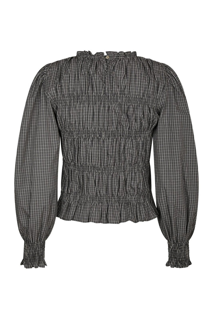 Neo Noir - Marcia Check Blouse 166893 - 132 - Antracit