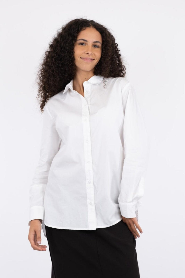 Neo Noir - Margit C Poplin Shirt - White