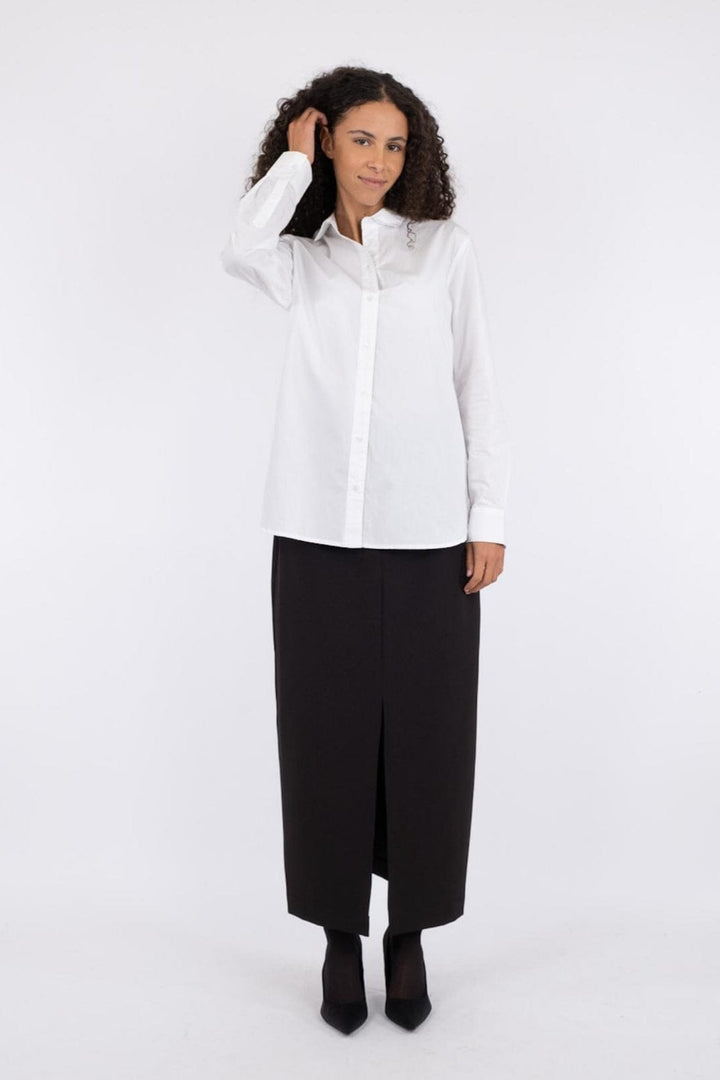 Neo Noir - Margit C Poplin Shirt - White