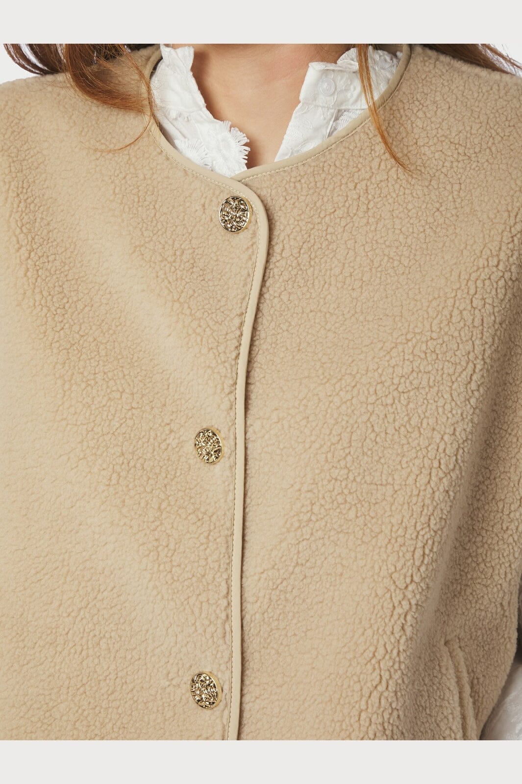 Neo Noir - Mariko Teddy Vest 164594 - 213 - Sand