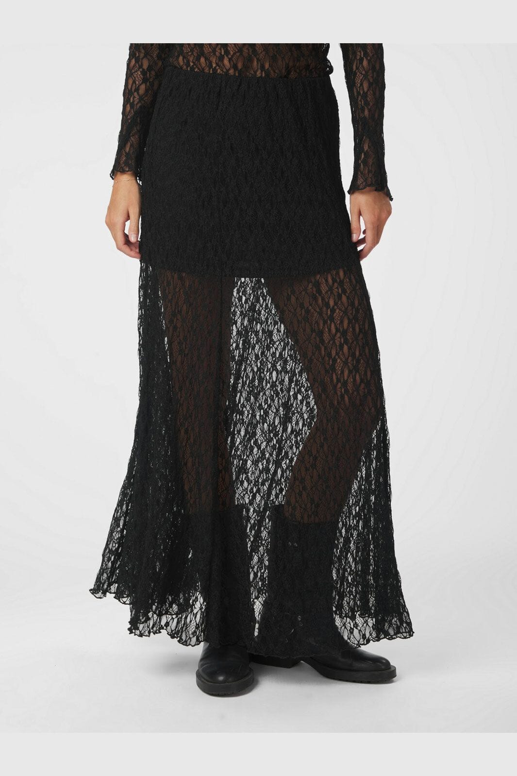 Neo Noir - Mariya Lace Skirt 165926 - 100 - Black